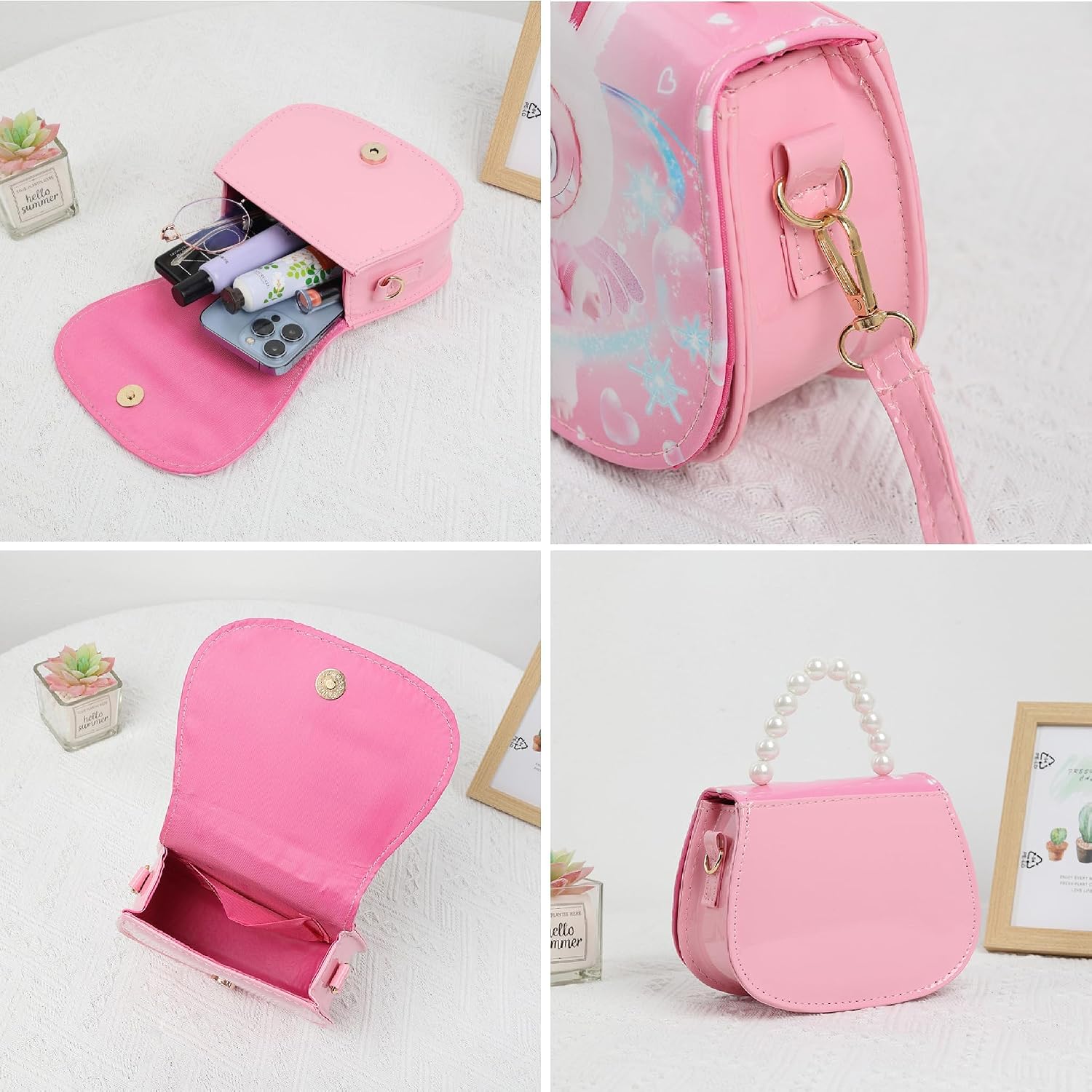 Cartoon Sling Crossbody Bag Wallet Kawaii Storage Bag Travel Purse Bags For Women