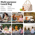 Mexs Insulated Lunch Bag For Women Men Large Reusable Lunch Box Adult Leakproof Portable Cooler Tote Bags For Work Picnic