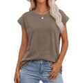ANRABESS Womens Acid Washed T-Shirt Cap Sleeve Vintage Casual Crew Neck Tops Summer Basic Tee 2026 Fashion Clothing