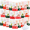 48 Pcs Fruits Foot Mask Bulk Hydrating Moisturizing Socks Feet Peeling Mask for Dry Cracked Aloe Foot Care for Spa Day Kit Beauty Relaxation Gift for Women