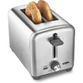 Bella Stainless Steel 2 Slice Toaster With Extra Wide Slots & Removable Crumb Tray - 6 Browning Options, Auto Shut Off & Reheat Function - Toast Bread, Bagel & Waffle