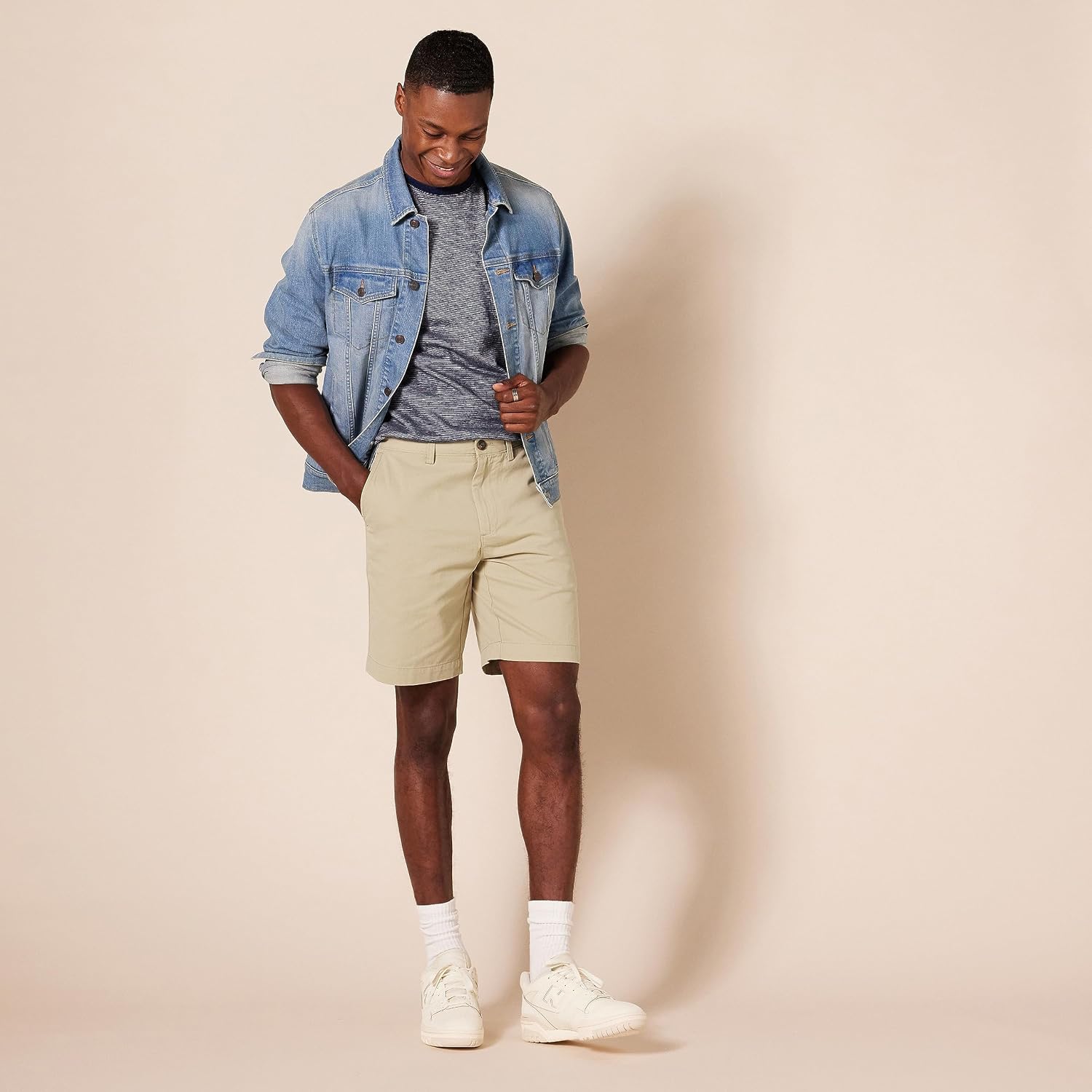 Amazon Essentials Men'S Slim-Fit 9" Chino Shorts