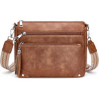Anti Theft Crossbody Purse For Women Rfid Crossbody Bags For Travel Vegan Leather Cross Body Bag With Built-In Wallet