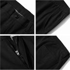Men'S Flat Front Chino Shorts Casual Summer Cotton Elastic Waist Beach Vacation Outfits With Pockets For Walking