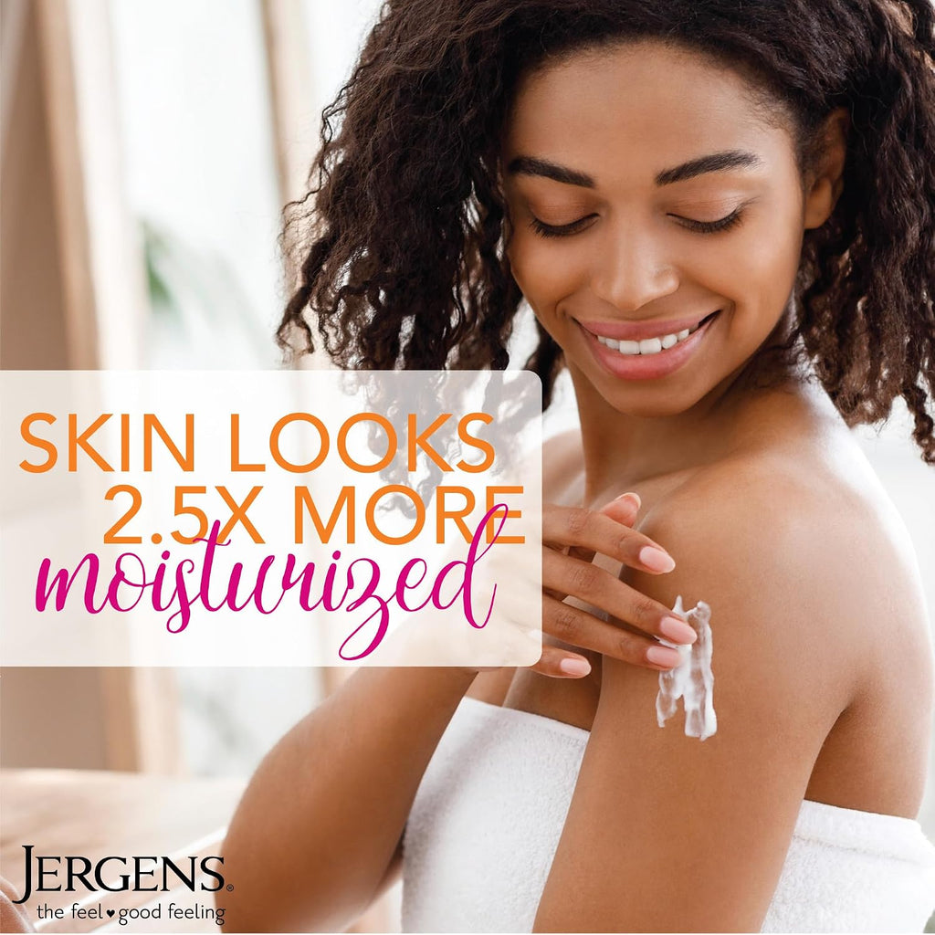 Jergens Hydrating Coconut Body Lotion For Dry To Extra Dry Skin, Moisturizer That Instantly Hydrates Skin With Coconut Oil, Dermatologist Tested, 16.8 Oz