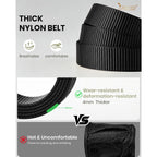Jasgood Men'S Adjustable Nylon Ratchet Belt – Slide Buckle, Nylon Web Belt For Golf Work Casual