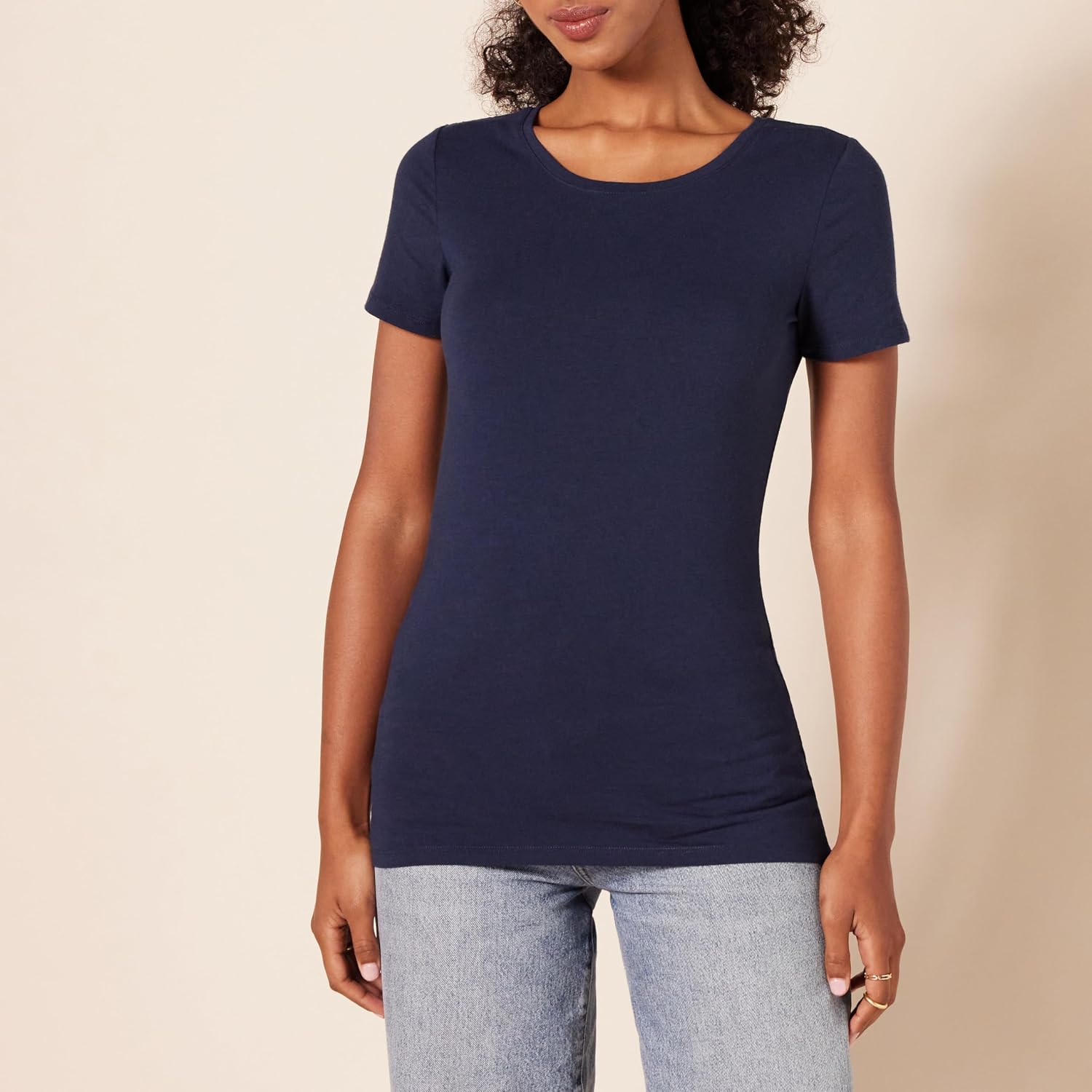 Amazon Essentials Women's Regular-Fit Short-Sleeve Crewneck T-Shirt, Multipacks