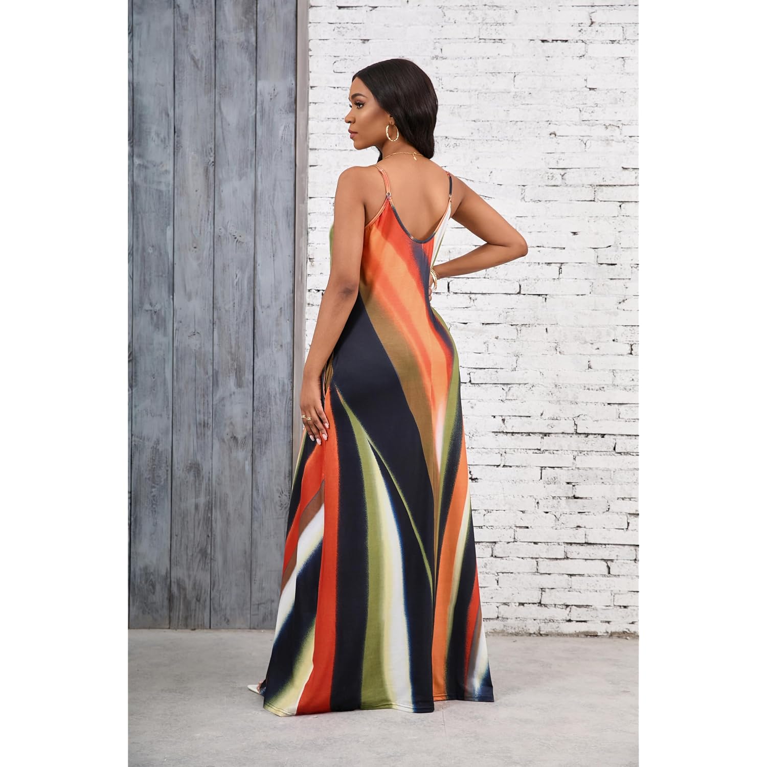 Besscops Summer Maxi Dresses For Women 2026 Plus Size Sundresses Casual Fashion Sleeveless Loose Long Sexy Dress With Pockets