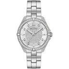 Bulova Ladies' Classic Crystal Stainless Steel 2-Hand Quartz Watch, Pave Dial Style: 96L236