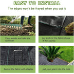 3Ftx50Ft Weed Barrier Landscape Fabric Heavy Duty，Weed Block Gardening Ground Cover Mat, Weed Control Garden Cloth ，Woven Geotextile Fabric For Underlayment，Commercial Driveway Fabric