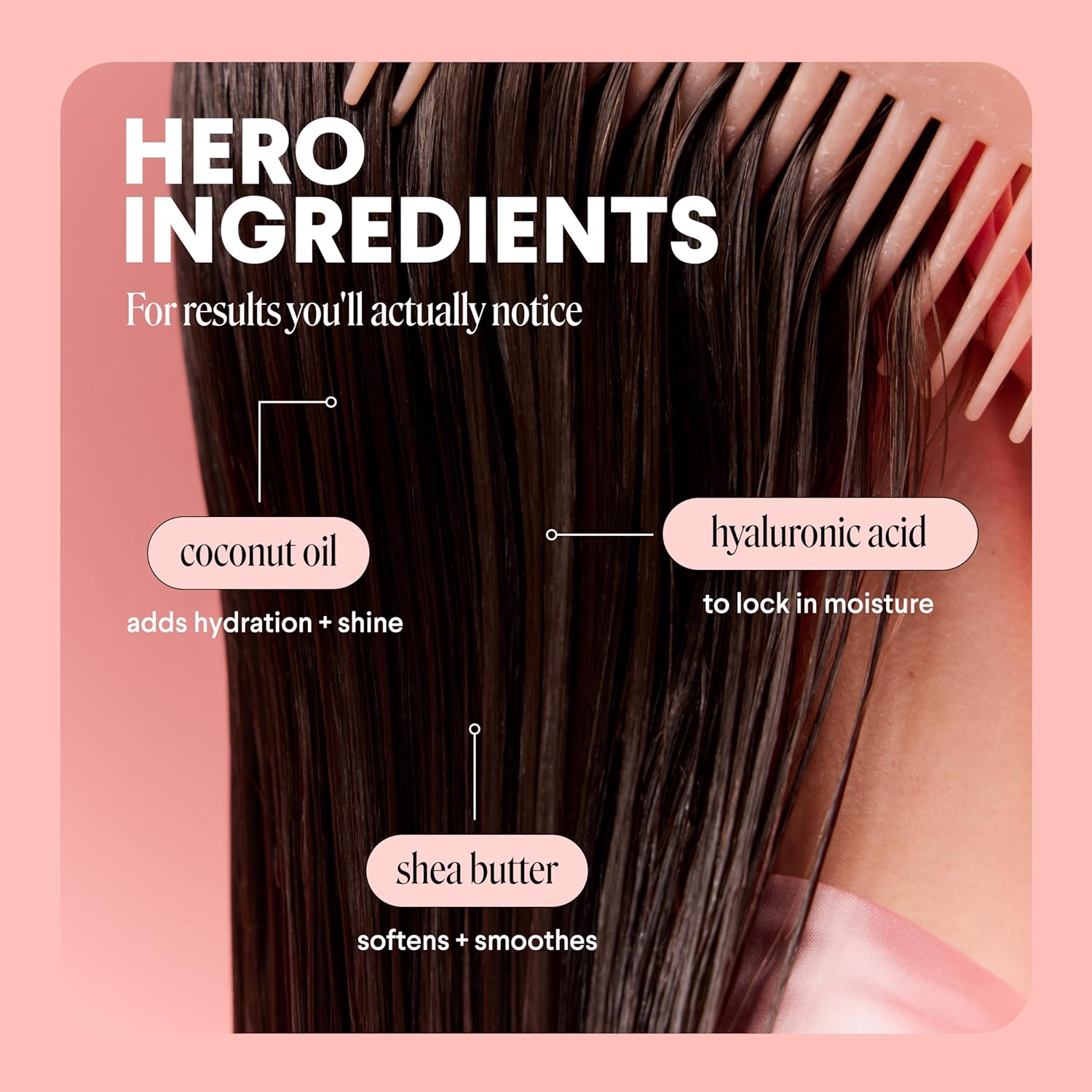MONDAY HAIRCARE Moisture Shampoo + Conditioner Bathroom Set (2 Count) 27 oz Each for Dry, Coarse, Stressed, Frizzy Hair, Made with Coconut Oil, Rice Protein, Shea Butter and Vitamin E