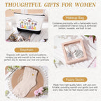 iAOVUEBY Teacher Appreciation Gifts, Best Teacher Gifts for Women, End of Year Teachers Gift from Student, Teachers Birthday Retirement Christmas Thank You Gift Baskets for Women, Canvas Tote Bag