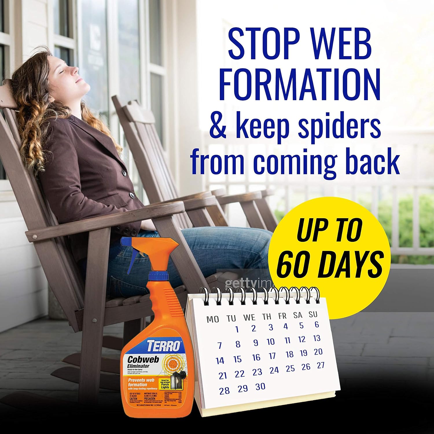 Terro Cobweb Eliminator, Spiderweb Repellent Spray For Indoor & Outdoor Use | Ready-To-Use Formula For Home Defense, Prevents Spider Web Formation, Long Lasting Outdoor Protection, T2360