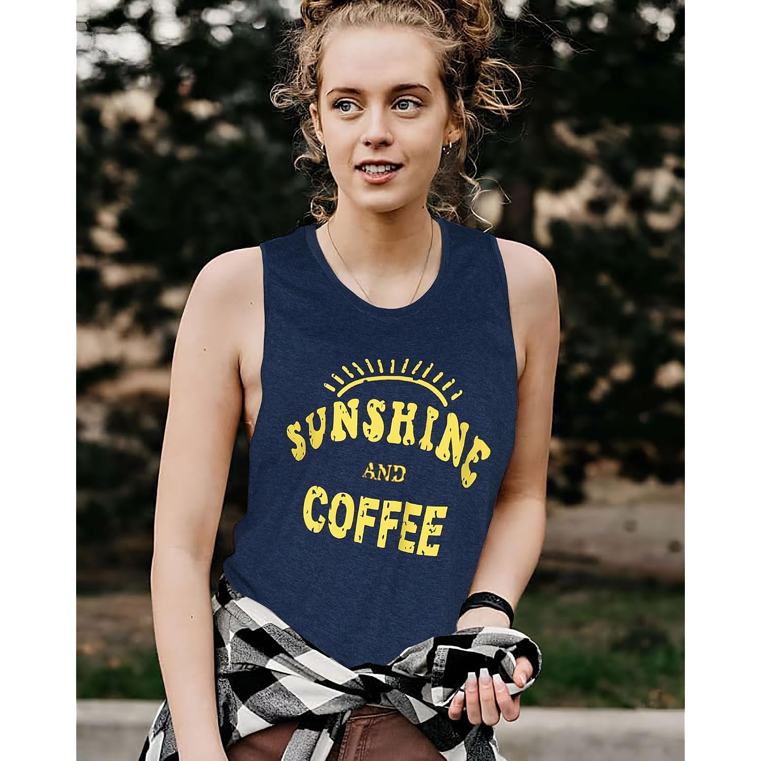 Womens Tank Tops Summer T Shirts Sleeveless Casual Loose Tunic Blouses 2026 A Deep Blue