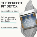 Pacifica Underarm Body Scrub - Armpit Detox Coconut & Charcoal Deodorant– Exfoliating & Nourishing For Natural Deodorant Users – Aluminum-Free & Safe For Sensitive Skin, Vegan & Cruelty-Free, 7 Fl Oz