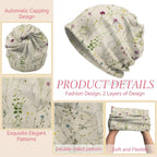 Chemo Cap Slouchy Beanie Cancer Headwear Hats Stretch Soft For Men Women Girls Aesthetic Cute