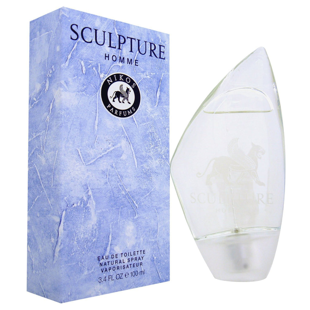 Nikos Sculpture Homme For Men Eau De Toilette Spray, 3.4 Ounces