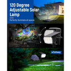 Solar Spot Lights Outdoor Waterproof, Solar Spotlights, 4 Packs, Cool White | 63 Led, 3 Lighting Modes, 120° Adjustable Solar Landscape Lights For Yard, Garden, House, Garage, Pathway