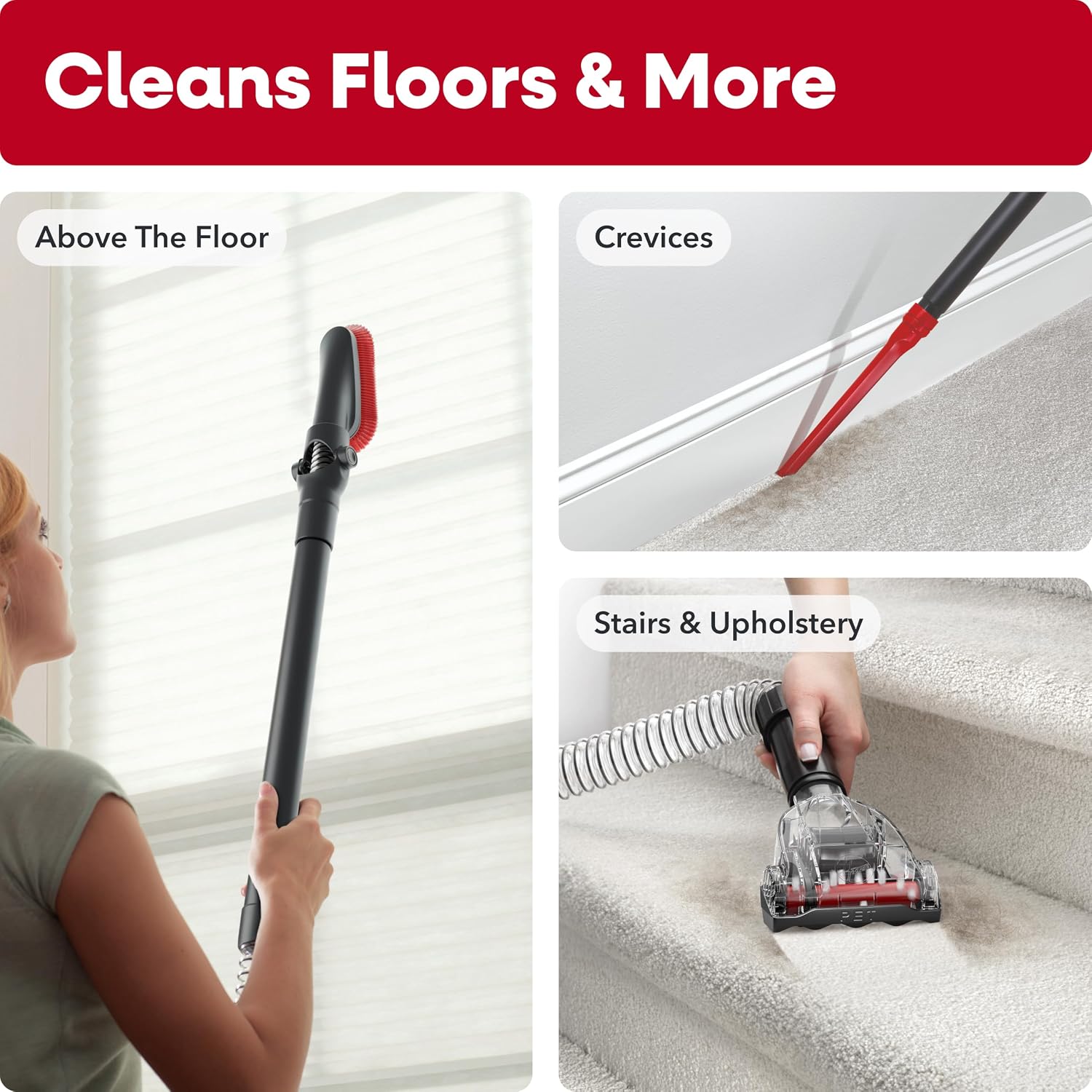 Hoover Windtunnel Cord Rewind Pro Bagless Vacuum Cleaner, Upright