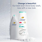 Dove Body Wash Sensitive Skin 4 Count Hypoallergenic, Paraben-Free, Sulfate-Free, Cruelty-Free, Moisturizing Skin Cleanser Effectively Washes Away Bacteria While Nourishing Skin 20 Oz
