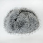 Faux Fur Russian Hat,Furry Warm Winter Trapper Hat with Earmuffs for Men and Women