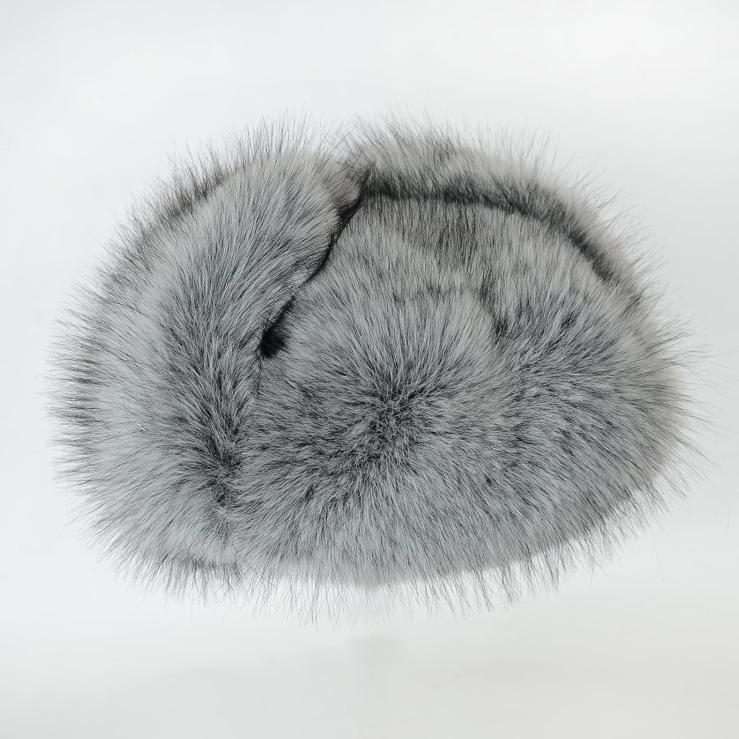 Faux Fur Russian Hat,Furry Warm Winter Trapper Hat with Earmuffs for Men and Women