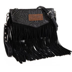 Wrangler Crossbody Small Purse for Women Wristlet Fringe Bag Western Purse