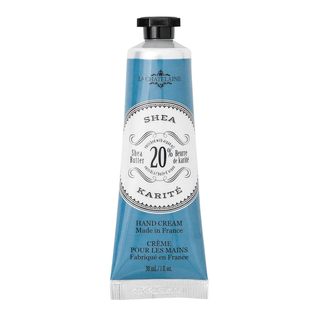 La Chatelaine 20% Shea Butter Hand Cream, Travel Size, Organic Argan Oil, Moisturizing, Nourishing, Extra-Rich Hand Lotion, Made in France, Paraben Free, 1 oz / 30ml (Shea)