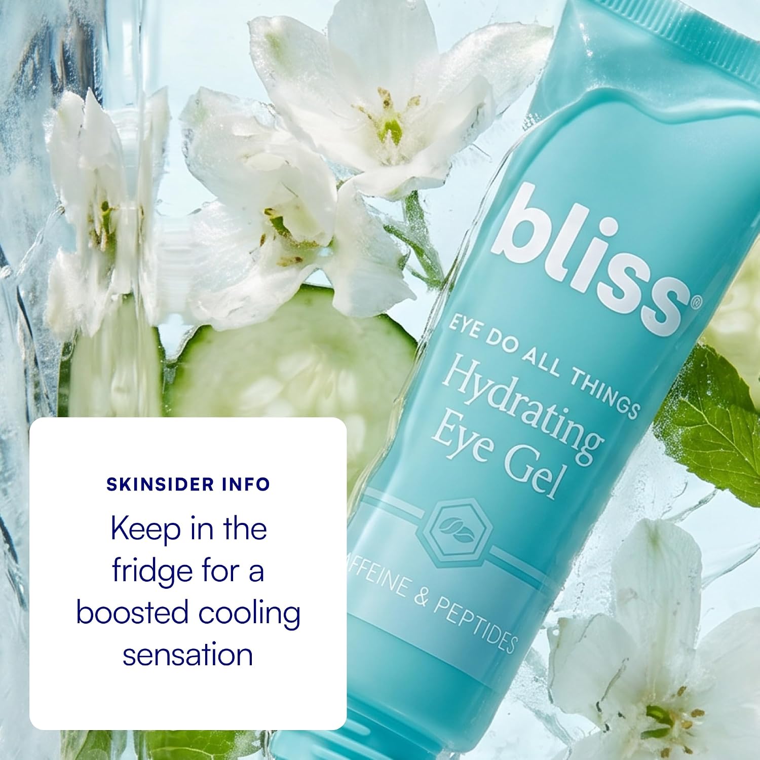 Bliss Eye Do All Things Eye Gel For Puffiness & Dark Circles, Cooling Rollerball Eye Cream With Caffeine & Peptides| Hydrates & Brightens & Depuffs Tired Looking Eyes, 0.7 Fl Oz