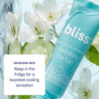 Bliss Eye Do All Things Eye Gel For Puffiness & Dark Circles, Cooling Rollerball Eye Cream With Caffeine & Peptides| Hydrates & Brightens & Depuffs Tired Looking Eyes, 0.7 Fl Oz