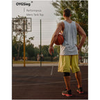 Oygsieg 6 Pack Men'S Quick Dry Workout Tank Tops Breathable Gym Sleeveless Muscle Shirts For Active Men