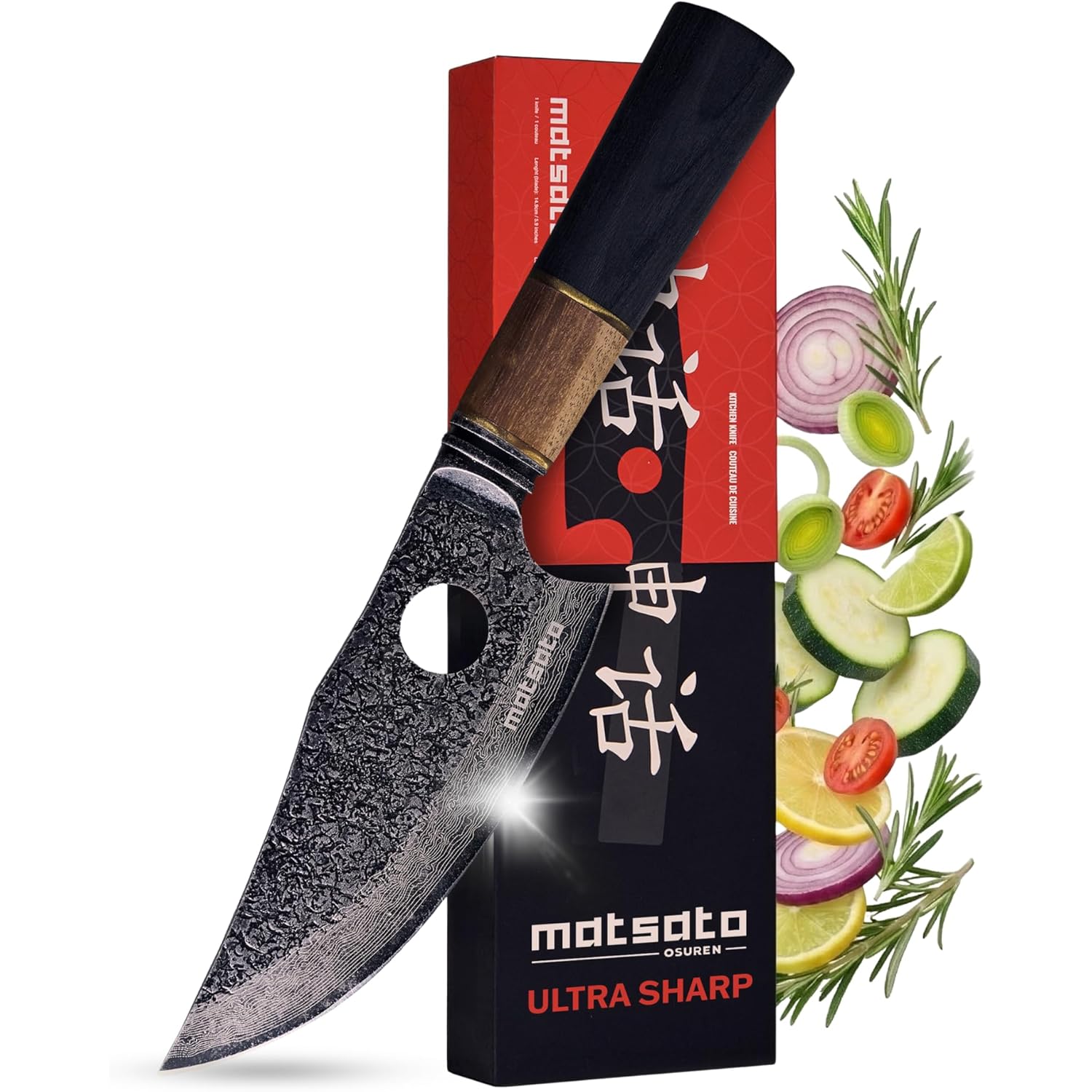 New 2026 Matsato Osuren Chef Knife 6.3 Inch – Japanese Stainless Steel Kitchen Knife, Professional Chef’s Knife for Cooking, Meat Cutting Knife, Chopping Knife, Sharp Kitchen Knives for Cooking & Prep