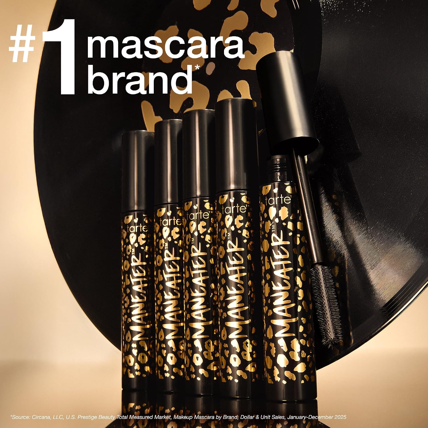 Tarte Maneater Mascara – Extreme Curl, Instant Volume & Length, 16Hr Ultra-Creamy Longwear Eye Makeup