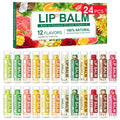 Dmsky 24 Pack Lip Balm, Natural Lip Balm Bulk With Vitamin E And Coconut Oil, Moisturizing Lip Care Product For Chapped Lips, Mothers Day Gifts And Teacher Appreciation Gifts