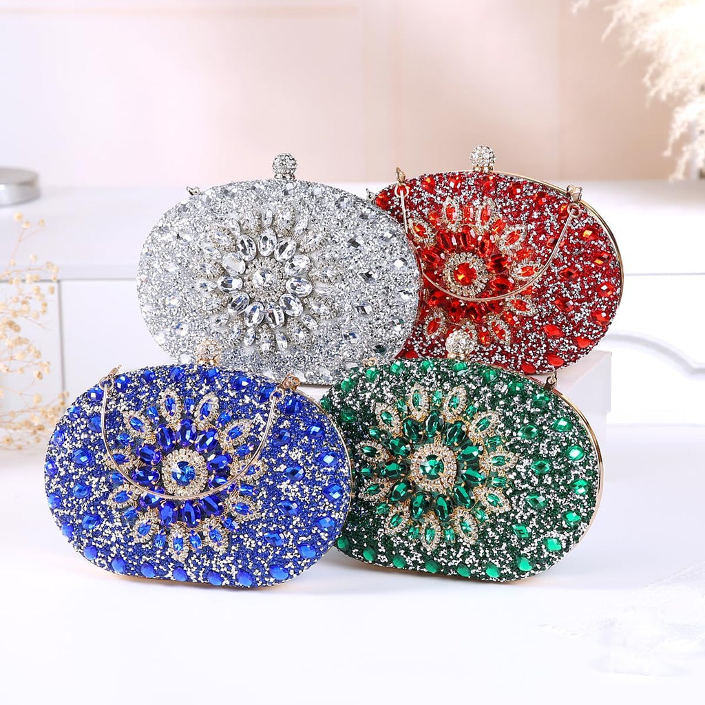 Beaguful Women's Evening Bags Sparkly Rhinestone Clutch Purses Luxury Handbags | Sparkly, Rhinestone, Luxury, Sparkly, Rhinestone, Luxury