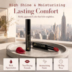 Blue Love 2Pcs Jelly Gloss Lipstick Set, High Shine & Moisturizing Melting Jelly Lip Balm, Long Lasting Plumping Lip Tint Gloss (Cinnamon Latte&Peach Oolong)