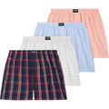 Men'S Underwear, Cotton Woven Boxers For Men, Breathable Boxer