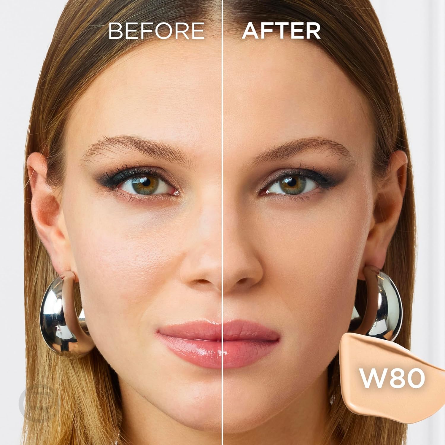 L'Oreal Paris Infallible Skin Ink 2-in-1 Foundation Concealer Hybrid Face Makeup, up to 48HR Transfer-Resistant with Medium Coverage, 80 Light Warm