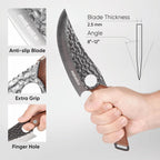 Matsato Chef Knife - Perfect Kitchen Knive for Cooking, Chopping. Japanese Steel Knife for Home, BBQ. For Balance & Control, 6.3 Inch, Ideal Father’s Day Gift for Dad, Husband, or Grandpa