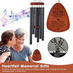 Memorial Wind Chimes For Outside, Sympathy Gift For Loss Of Loved One Mom Dad, Ideal For Funeral, Remembrance & Bereavement, Outdoor Use