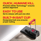Victor Quick-Kill Mouse Traps, 6-Pack | Easy Set Reusable Snap Traps, Precision Strike Technology, Indoor Mice Control, Pest Management And Rodent Elimination