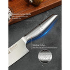 8 Inch Japanese Kitchen Knife – Professional Gyuto Chef Knife Made Of 1.4116 German Steel, All-Steel Anti-Slip Handle, Razor Sharp Blade In Gift Box For Home & Restaurant