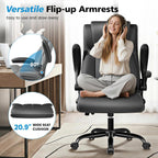 Ergonomic Office Chair, High Back Executive Leather Desk Chair