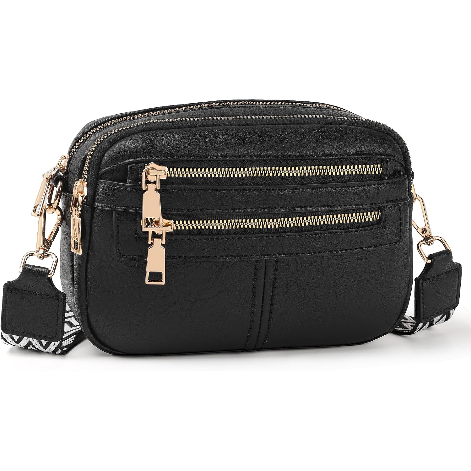 Tantomi Crossbody Bags For Women, 6-Pockets Cross Body Purse, Vegan Leather Handbags Shoulder Bag For Travel, Gifts For Women