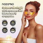 Nazano 24K Gold Under Eye Patches - 60 Pack Eye Masks For Puffy Eyes | For Dark Circles, Bags & Wrinkles With Collagen & Hyaluronic Acid - Eye Care Pads For Daily Skincare (Gold)