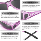 Polarized Sunglasses Fit Over Glasses For Men Women, Wraparound Sun Glasses Uv400 Protection For Driving Fishing