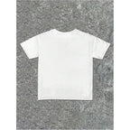 Verdusa Graphic Tees For Women Lips Print 2000S Clothing Short Sleeve Graphic T Shirts Y2K Going Out Tops