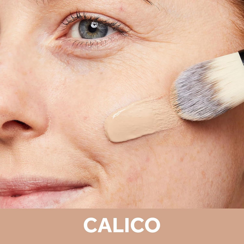 No7 Restore & Renew Multi Action Serum Foundation - Calico - Liquid Foundation Makeup With Vitamin C, Vitamin E & Collagen For Face - Beauty Skin Serum Formula With Medium Coverage (30Ml)