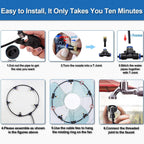 Fan Misting Kit For Outside Patio 35Ft, Outdoor Fan Misters For Cooling System, Double-Loop Water Mist For Backyard, Porch, Umbrella,Deck,Canopy,Pergola,Pool. Yard Bbq Accessories, Party Supplies