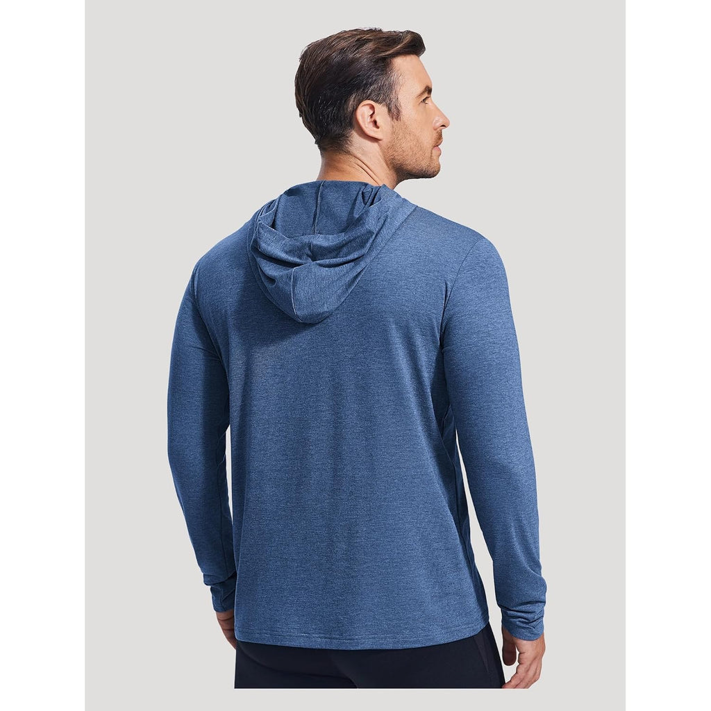 Pinspark Lightweight Pullover Hoodies For Men Long Sleeve Hoodie For Golf Gym Workout Athletic Sweatshirt